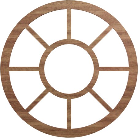 Ekena Millwork Grace Wood Fretwork Pierced Ceiling Medallion, Walnut, 20"OD x 7 1/4"ID x 3/8"T CMWP20X0375GRWA